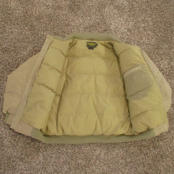 OshKosh B'Gosh Vintage 90s Jacket Men's XL Tan Down Fill Winter Coat Outdoors - Picture 3 of 10